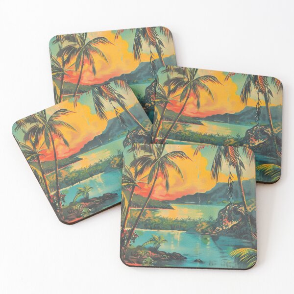Item preview, Vintage Hawaii Tropical Nature Minimalist Art designed and sold by LVTFCOarts.