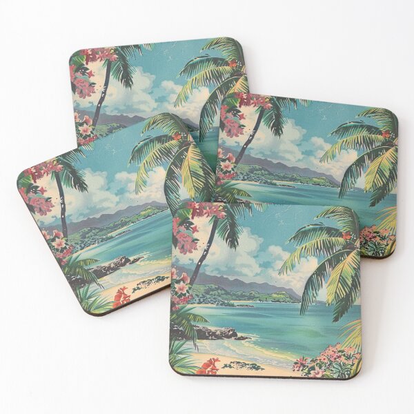 Item preview, Peaceful Vintage Tropical Hawaii Vacation Aesthetic designed and sold by LVTFCOarts.