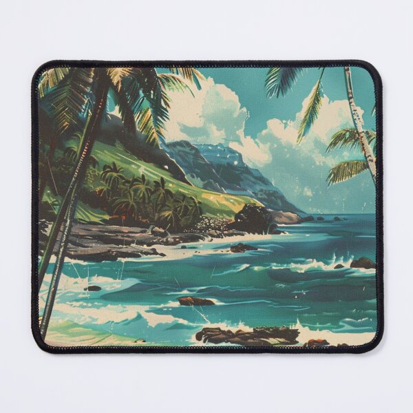 Item preview, Vintage Hawaiian Beach Drive Nostalgic Graphic Art designed and sold by LVTFCOarts.
