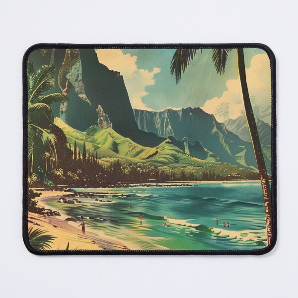 Item preview, Vintage Tropical Hawaiian Kauai Coast Scenery designed and sold by LVTFCOarts.