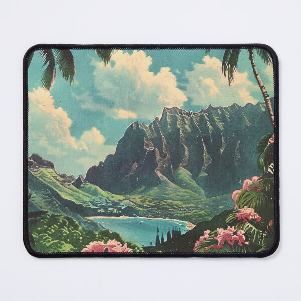 Item preview, Vintage Hawaiian Forest Flowers Tropical Vibe designed and sold by LVTFCOarts.