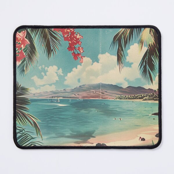 Item preview, Vintage Tropical Hawaiian Beach Cove View Aesthetic designed and sold by LVTFCOarts.