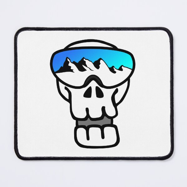 Item preview, Skiing Skull: Funny Digital Drawing with Goggles designed and sold by RiciPaneto.