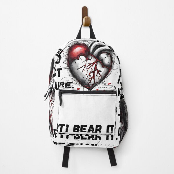 Item preview, Heart! Bear it. Endure. Homer Odyssey inspiring Quote designed and sold by TheWriteHand.
