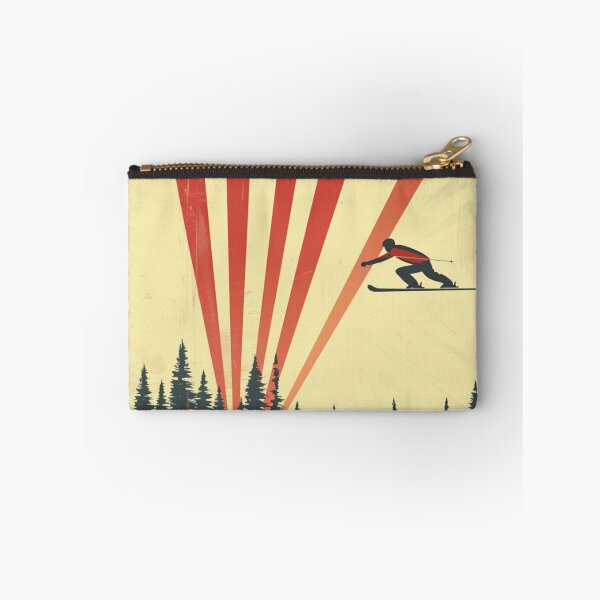 Item preview, Dynamic ski jump retro-inspired backdrop Active Outdoors Inspired Art designed and sold by CDC40.