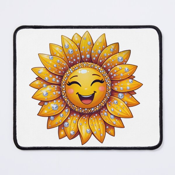 Item preview, Golden Glow: Sparkling Sunflower designed and sold by AI-Only Creations.