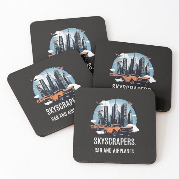 Item preview, Cool t-shirt for lovers of skyscrapers and planes and cars-.'SKYCRAPERS.CAR AND AIRPLANES'. designed and sold by Gadget80.
