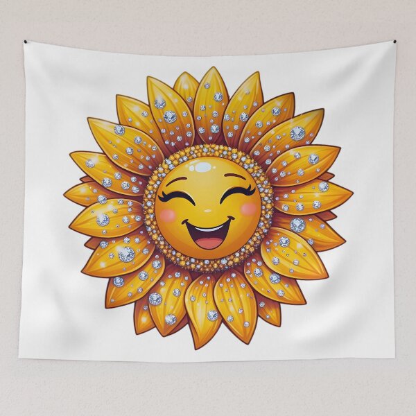 Item preview, Golden Glow: Sparkling Sunflower designed and sold by AI-Only Creations.