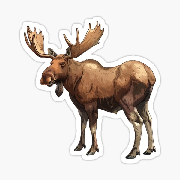Vista previa del artículo con la obra «Majestuosos alces en esplendor natural», diseñado y vendido por NatureSyllabus.