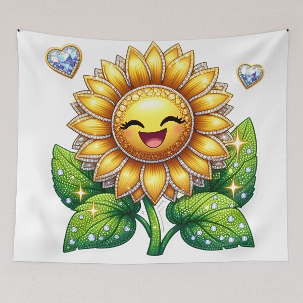 Item preview, Diamond Sunburst: Radiant Bloom designed and sold by AI-Only Creations.
