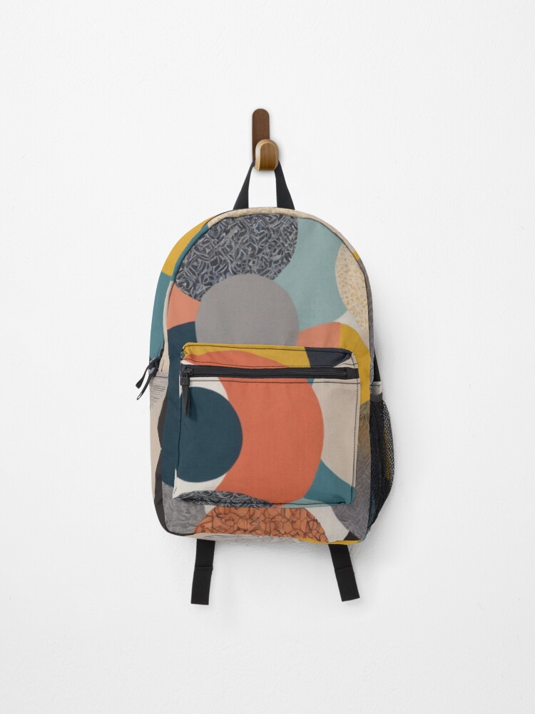 Thumbnail 1 of 3, Backpack, RogerPattern - "Circle Fusion: A Dynamic Print" designed and sold by RogerPattern.