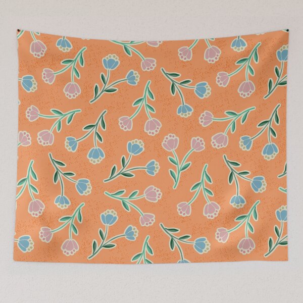 Item preview,  COUPLES OF ORANGE FLOWERS designed and sold by NEWGARDEN STUDIO.