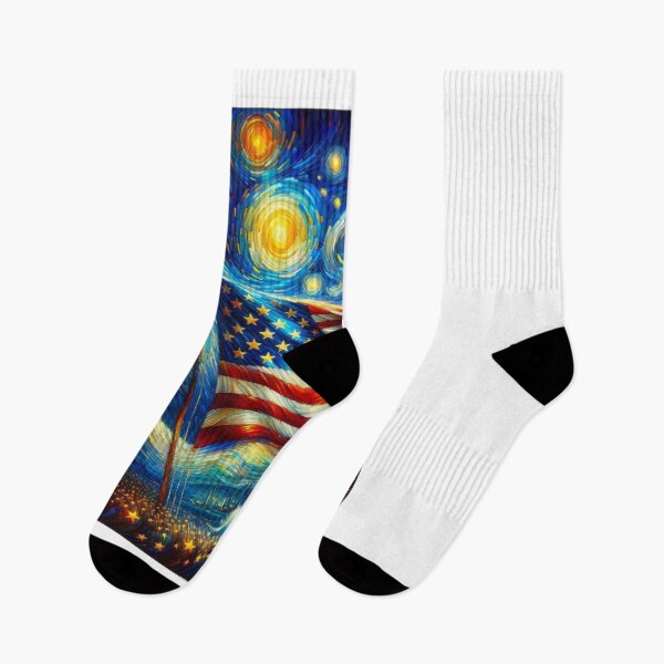 Item preview, American Flag Painting designed and sold by Blink Art Studio.