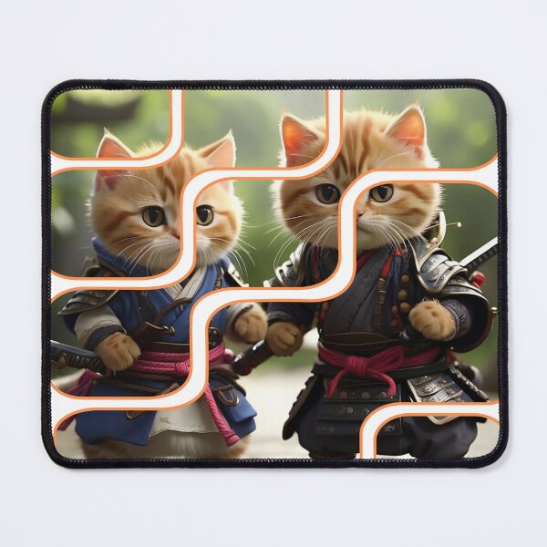 Item preview, Two samurai kittens designed and sold by lmartes.
