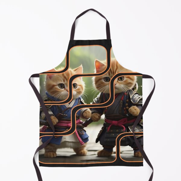 Item preview, Two samurai kittens designed and sold by lmartes.