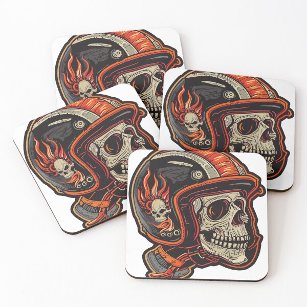 Item preview, Skull with Flame Helmet designed and sold by chi3-jp.