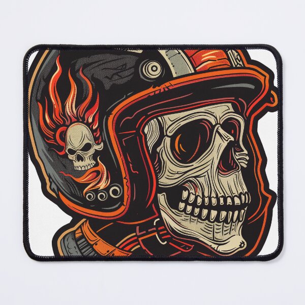 Item preview, Skull with Flame Helmet designed and sold by chi3-jp.