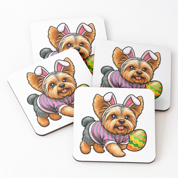 Item preview, Yorkie Easter Joy: Bunny Chic designed and sold by EpicPaws.