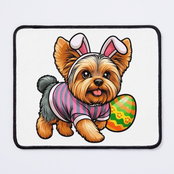 Item preview, Yorkie Easter Joy: Bunny Chic designed and sold by EpicPaws.
