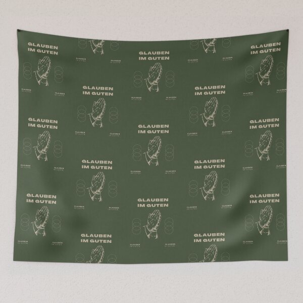 Item preview, Glaube an das Gute | Green Background designed and sold by RM-Journey.