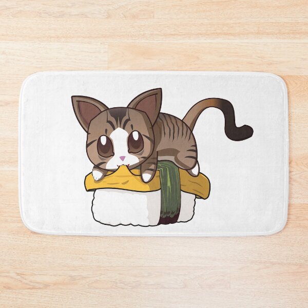 Item preview, Brown Stripped Cat Tamago Sushi designed and sold by myanko.