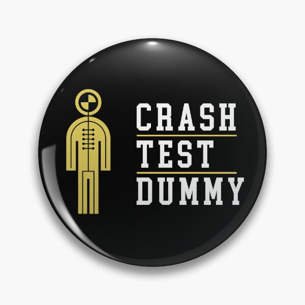 Item preview, Crash Test Dummy Stickman Yellow Safety Testman with White Light Text and Yellow Line Separated designed and sold by activlifewear.