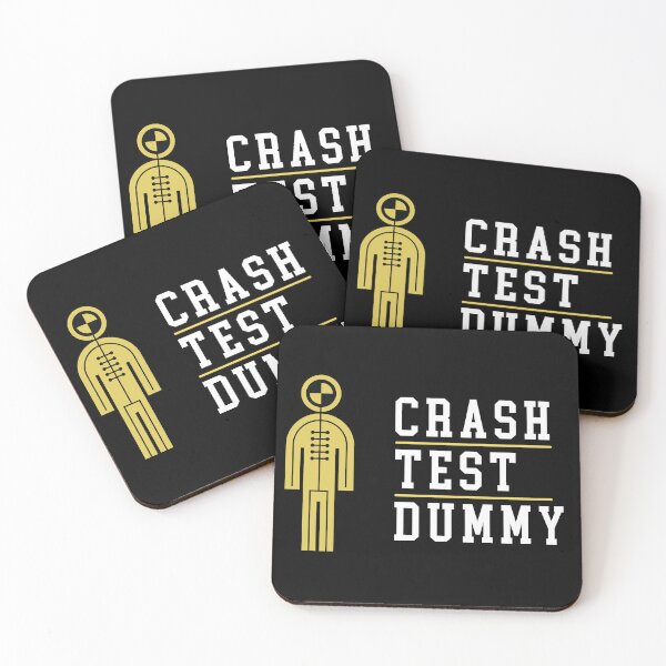 Item preview, Crash Test Dummy Stickman Yellow Safety Testman with White Light Text and Yellow Line Separated designed and sold by activlifewear.