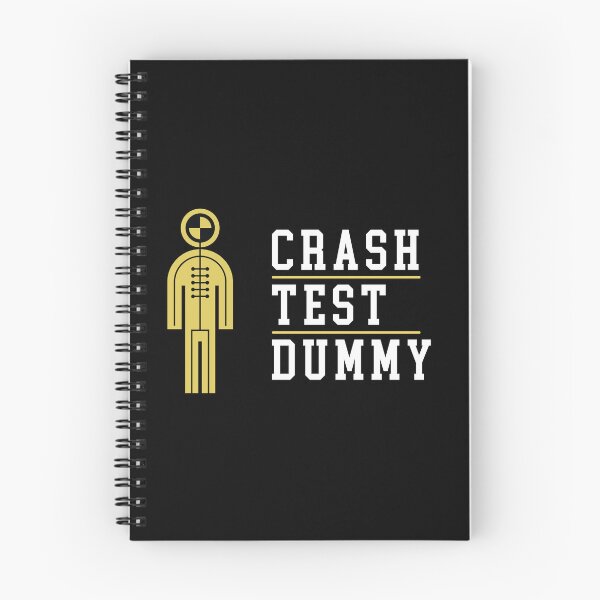 Artikelvorschau, Crashtest-Dummy Stickman Gelber Sicherheitstestmann mit weißem hellem Text und getrennter gelber Linie entworfen und verkauft von activlifewear.