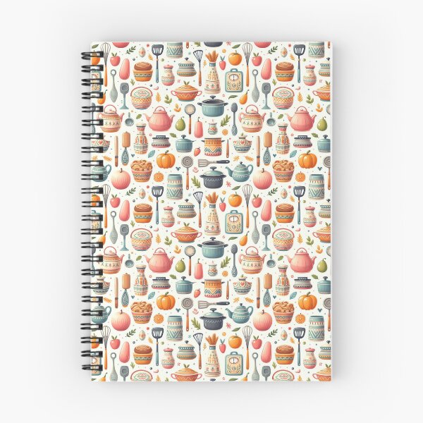 Item preview, Scandinavian Folk Art kitchen utensils pattern by heidiannemorris designed and sold by FOLK ART FUSION.