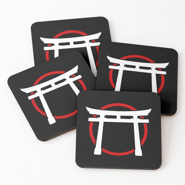 Item preview, Red Minimalist White Torii Gate: Serenity designed and sold by RiciPaneto.