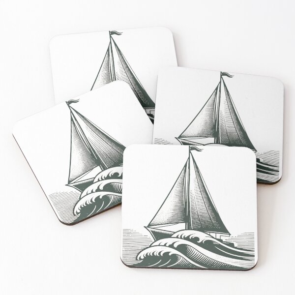Artikelvorschau, Segelboot, Seemannschaft entworfen und verkauft von Blink Art Studio.