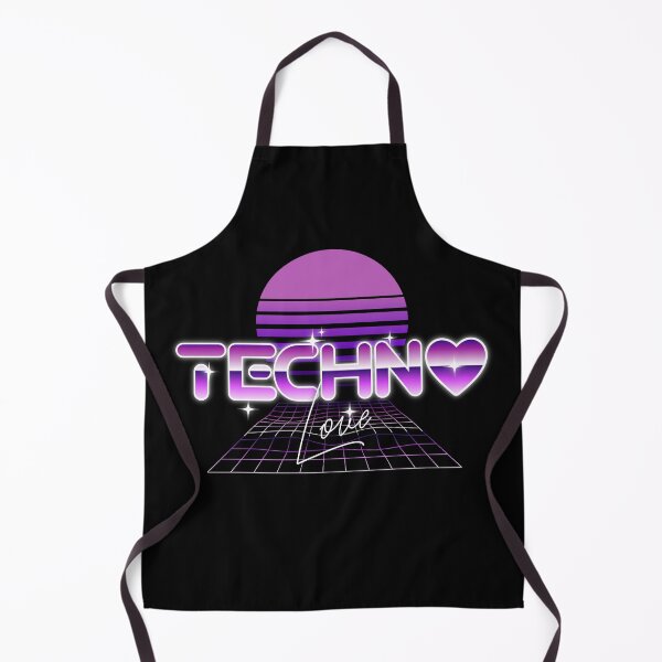 Artikelvorschau, TECHNO - Synthwave Heart Grid (lila) entworfen und verkauft von Discothreadz.