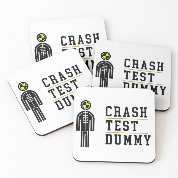 Item preview, Crash Test Dummy Stickman Yellow Safety Testman with White Light Text and Yellow Line Separated designed and sold by activlifewear.