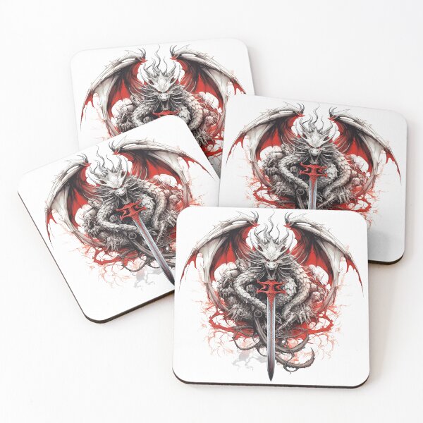 Item preview, Tattoo Style Dragon designed and sold by Lucy Goosy Art.