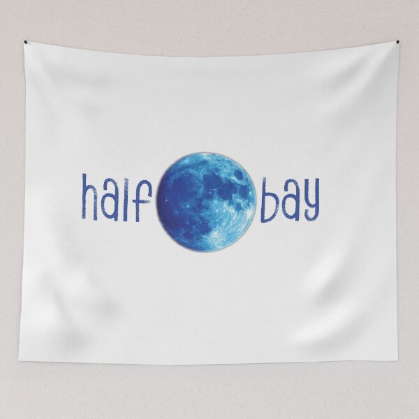 Item preview, Half Moon Bay, California, Blue Type, Blue Moon designed and sold by SeeMac.
