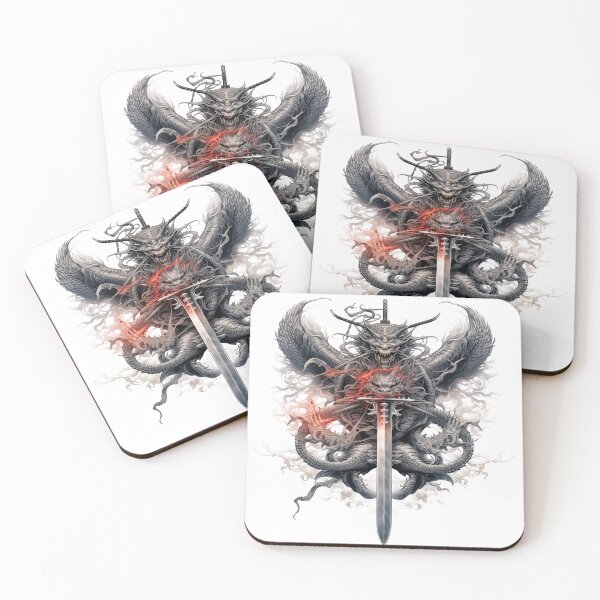 Item preview, Tattoo Style Dragon designed and sold by Lucy Goosy Art.