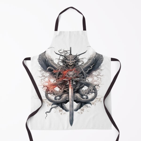 Item preview, Tattoo Style Dragon designed and sold by Lucy Goosy Art.