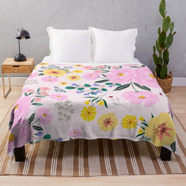 Item preview, Spring Floral Pink & Yellow Pattern designed and sold by Fabulous3k.