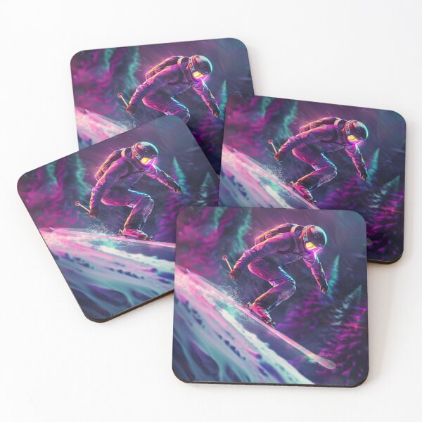 Item preview, Dynamic ski jump neon accents  Active Outdoors Inspired Art designed and sold by CDC40.