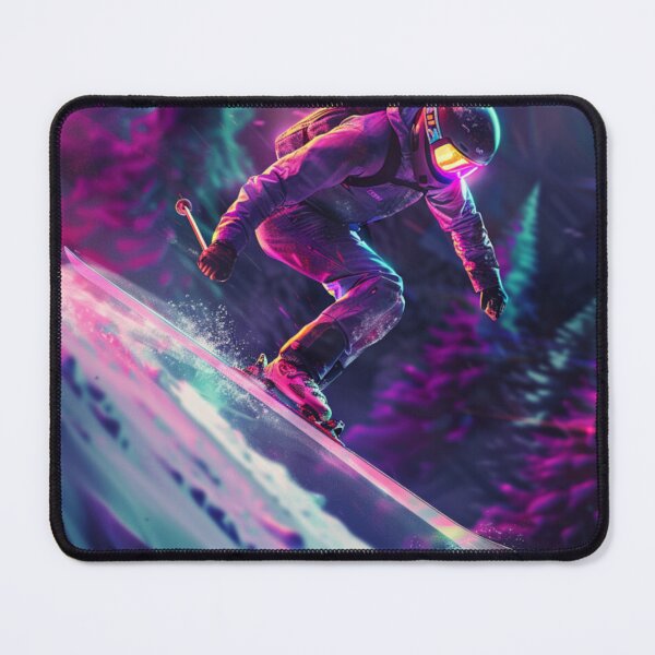 Item preview, Dynamic ski jump neon accents  Active Outdoors Inspired Art designed and sold by CDC40.