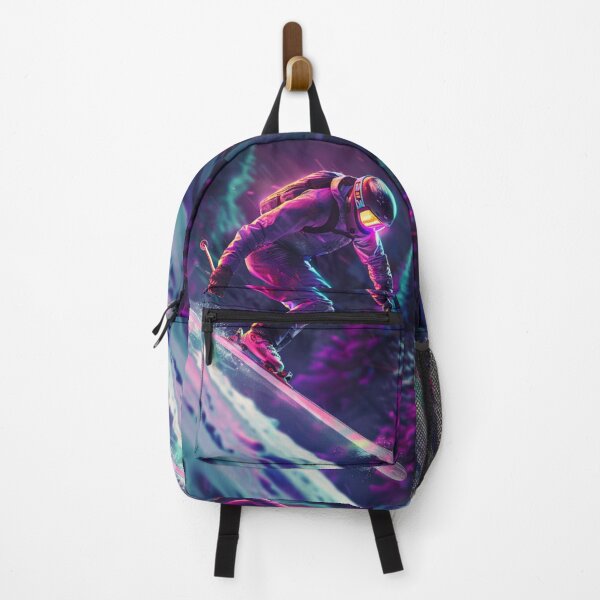 Item preview, Dynamic ski jump neon accents Active Outdoors Inspired Art designed and sold by CDC40.