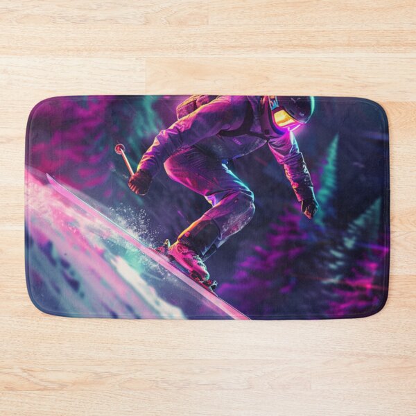 Item preview, Dynamic ski jump neon accents  Active Outdoors Inspired Art designed and sold by CDC40.