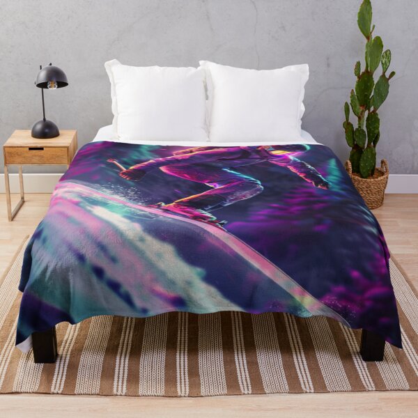 Item preview, Dynamic ski jump neon accents  Active Outdoors Inspired Art designed and sold by CDC40.