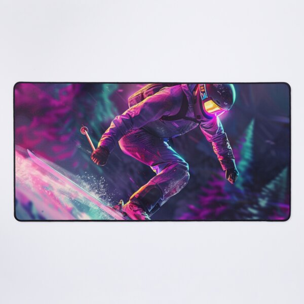 Item preview, Dynamic ski jump neon accents Active Outdoors Inspired Art designed and sold by CDC40.