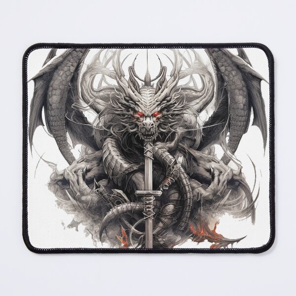 Item preview, Tattoo Style Dragon designed and sold by Lucy Goosy Art.