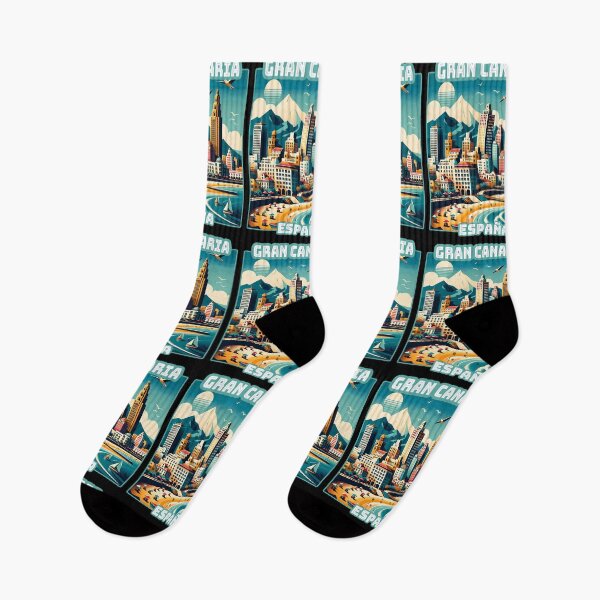 Artikelvorschau, Vintage Retro Gran Canaria España Spanien Sehenswürdigkeiten Skyline. entworfen und verkauft von Unitepeople.