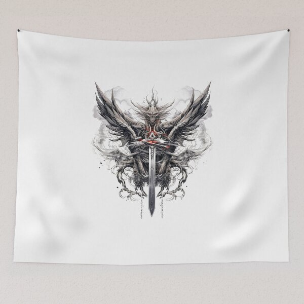 Item preview, Tattoo Style Dragon designed and sold by Lucy Goosy Art.