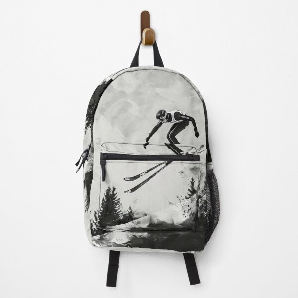 Item preview, Dynamic ski jump monochrome colour palette Active Outdoors Inspired Art designed and sold by CDC40.
