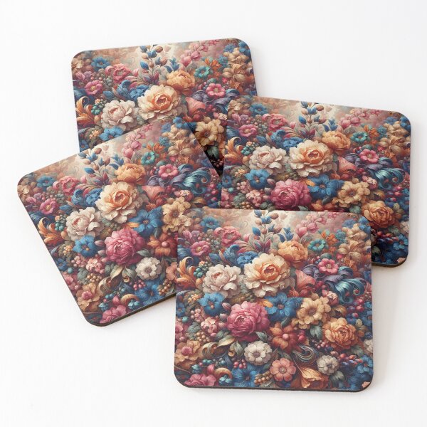 Item preview, Victorian Grandeur A Tapestry of Opulent Floral Arrangements designed and sold by ArtComixHaven.
