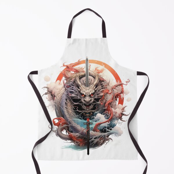 Item preview, Tattoo Style Dragon designed and sold by Lucy Goosy Art.